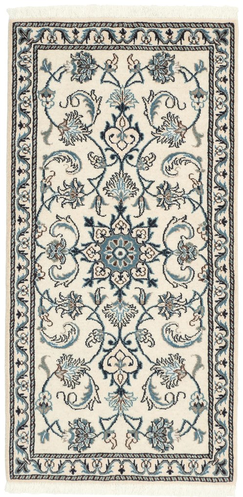 Nain Tappeto persiano 140 x 70 Beige (Iran) Annodato A Mano