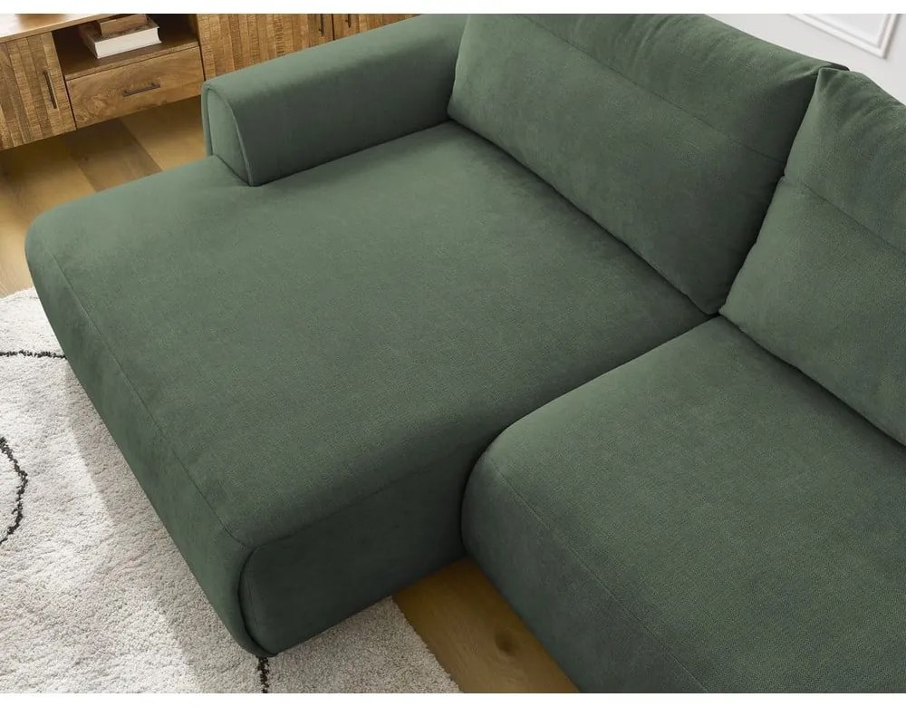 Divano angolare in verde scuro Aden – Bobochic Paris