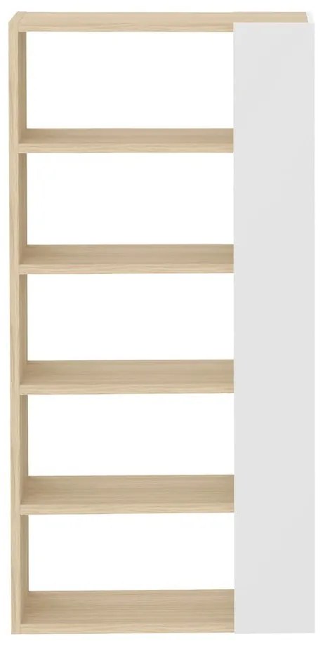 Libreria bianca in rovere 90x188 cm Ella - TemaHome
