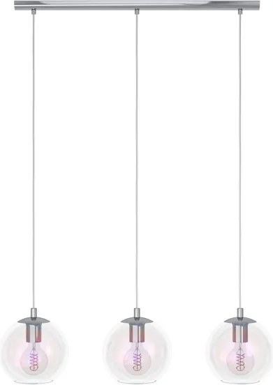 Eglo 901919 - Lampadario a sospensione ARISCANI 3xE27/60W/230V cromo lucido
