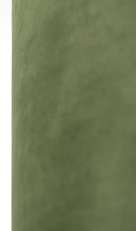 Paralume in velluto verde 40/40/40 con interno dorato