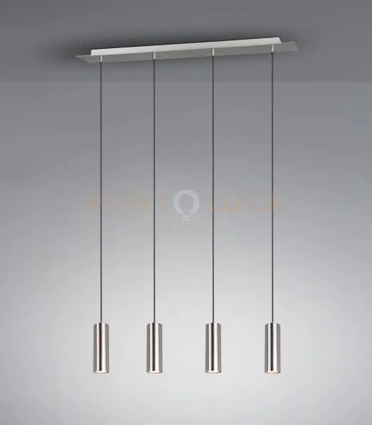 Marley sospensione rettangolare 4 cilindri  attacco gu10 metallo ac...