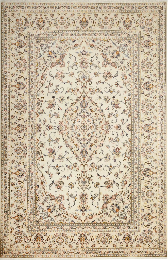Kashan Tappeto persiano 200 x 310 Beige (Iran) Annodato A Mano