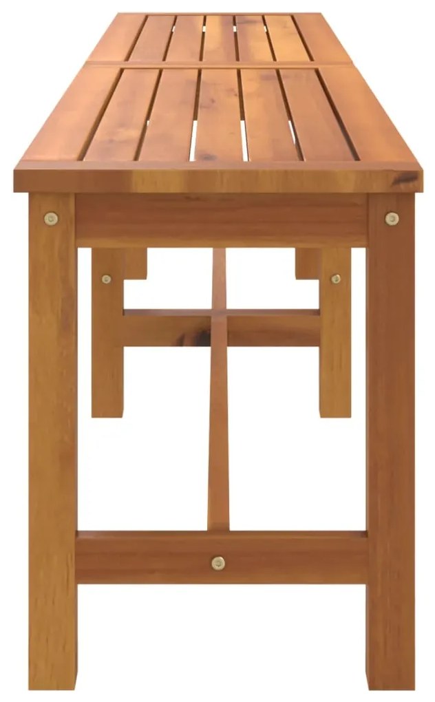 Panca da giardino 180x35x45 cm in legno massello di acacia