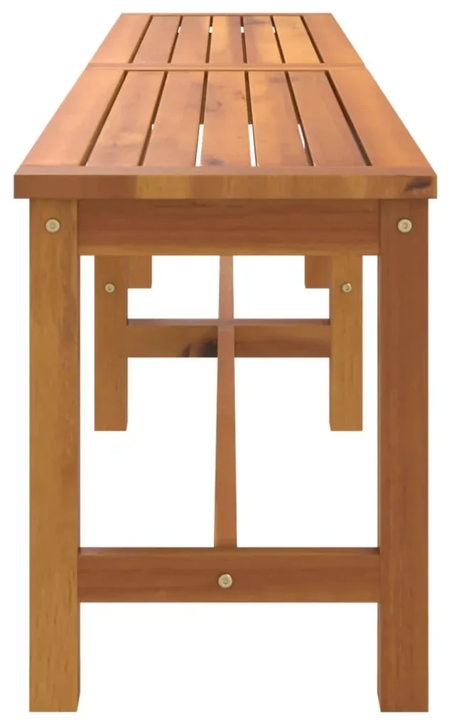 Panca da giardino 180x35x45 cm in legno massello di acacia