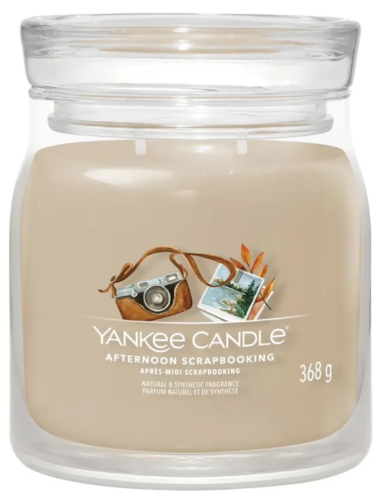 Afternoon Scrapbooking, candela in giara media Yankee Candle