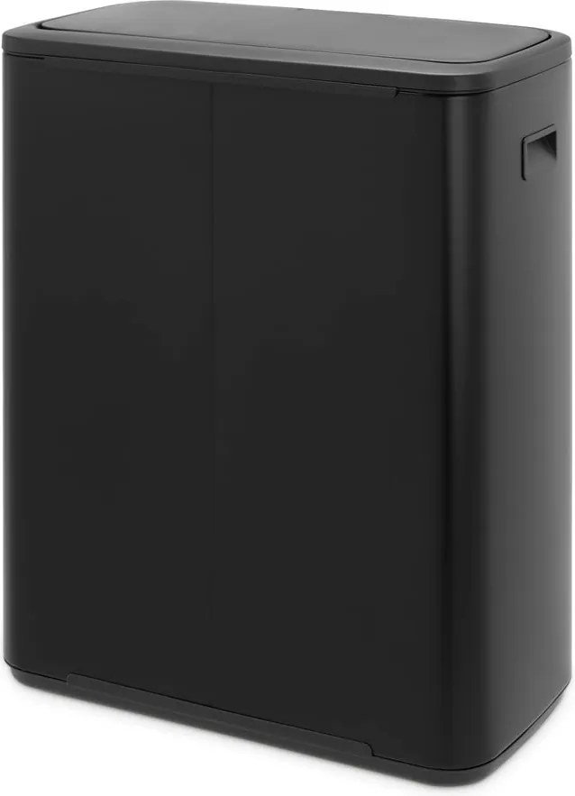 Bidone in acciaio nero opaco touch 60 l Bo Touch Bin - Brabantia