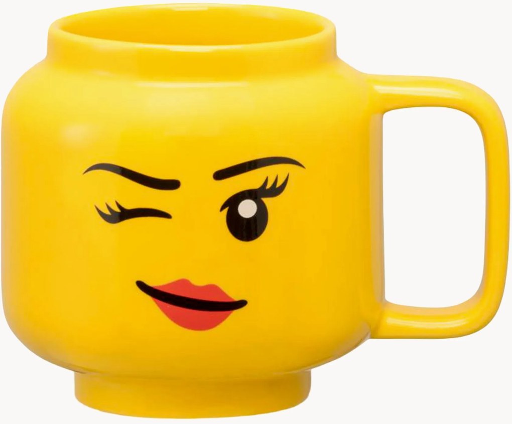 Tazza in ceramica per bambini Head Small Winking Girl