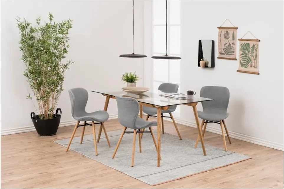 Set di 2 sedie da pranzo grigio chiaro Batilda - Actona