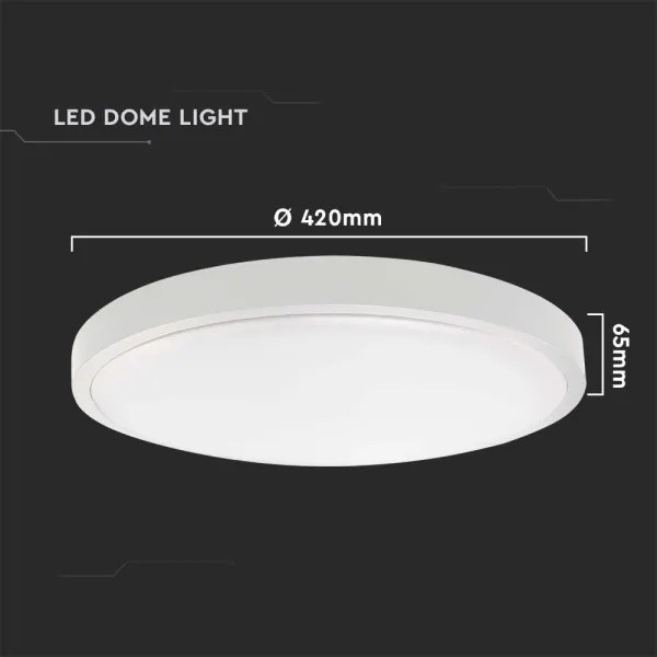 Plafoniera LED da esterno con sensore LED/30W/230V 4000K IP44 bianco