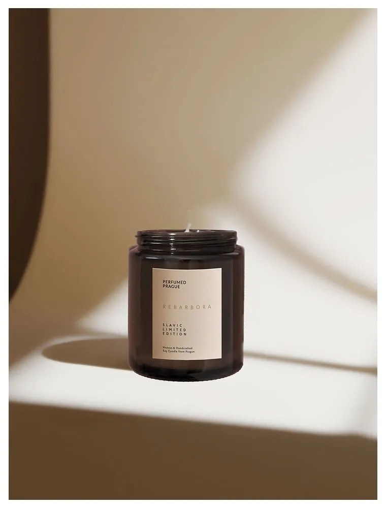 Candela in cera di soia profumata tempo di combustione 40 h Slavic Edition: #07 Rhubarb – Perfumed Prague