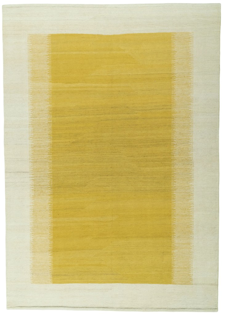 Kilim Tappeto 180 x 250 Giallo (Tacchino) Tessuto A Mano