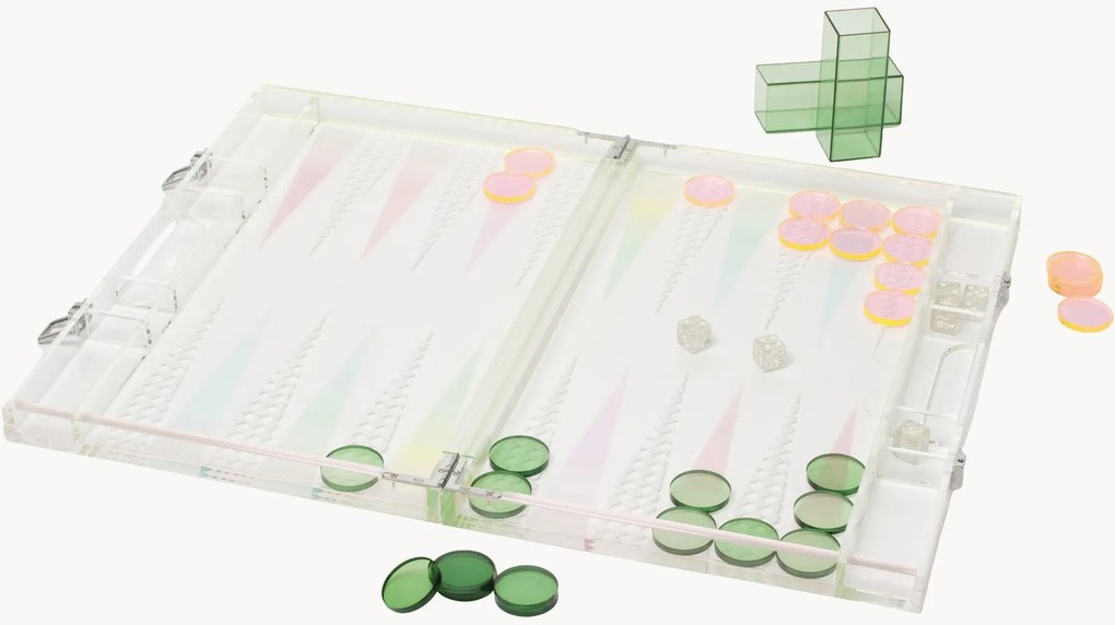 Gioco da tavolo Backgammon Lucite