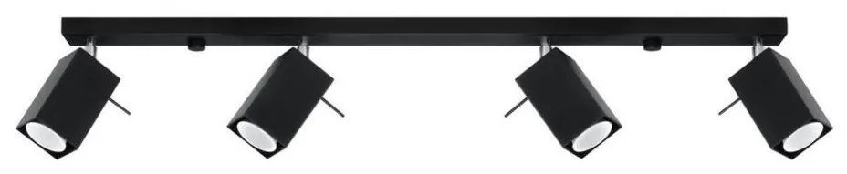 Luce Spot MERIDA 4xGU10/40W/230V nero