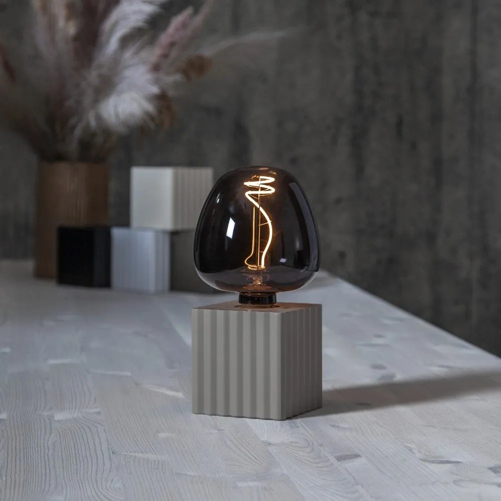 Piede di lampada grigio chiaro 10 cm Box - Star Trading