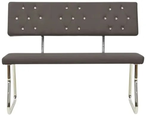Panca 110 cm Grigio Antracite in Similpelle