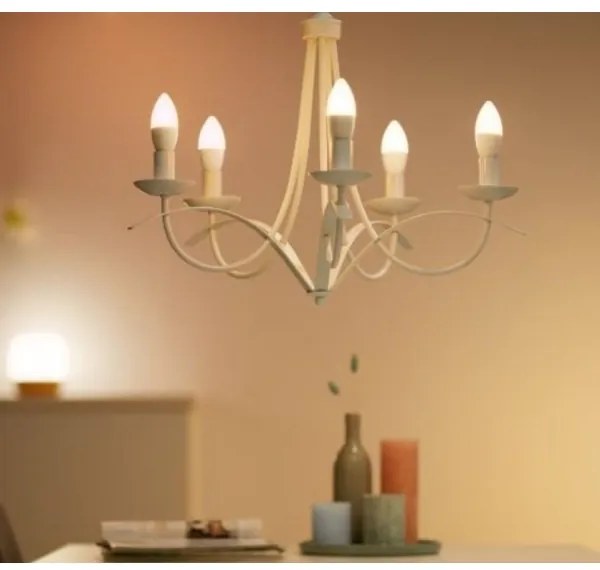 SET 2x Lampadina LED dimmerabile C37 E14/4,9W/230V 2700-6500K CRI 90 Wi-Fi - WiZ