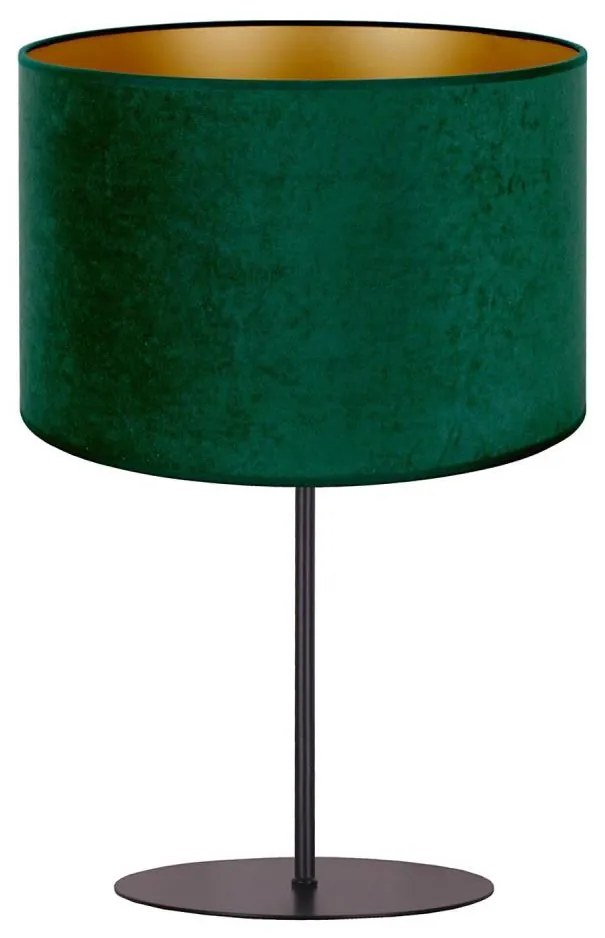 Duolla - Lampada da tavolo ROLLER 1xE14/15W/230V diametro 20 cm verde scuro/oro