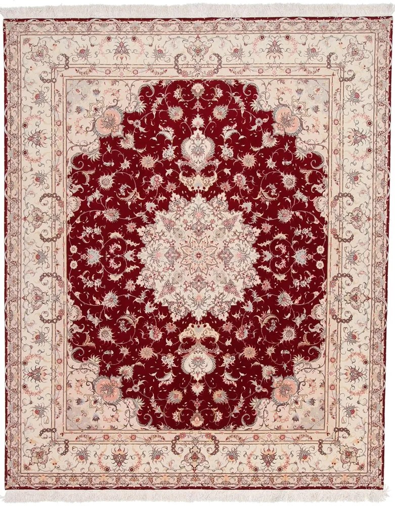 Tabriz Tappeto 300 x 250 Beige (Iran) Annodato A Mano