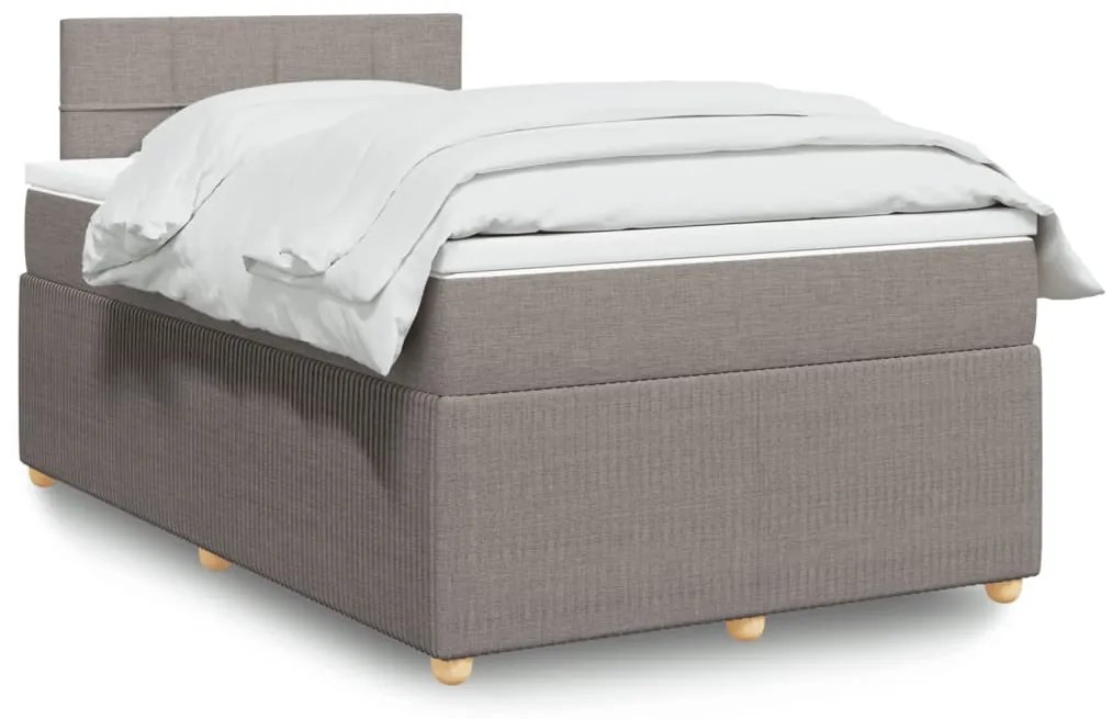 Giroletto A Molle Con Materasso Tortora 120x200 Cm İn Tessuto /