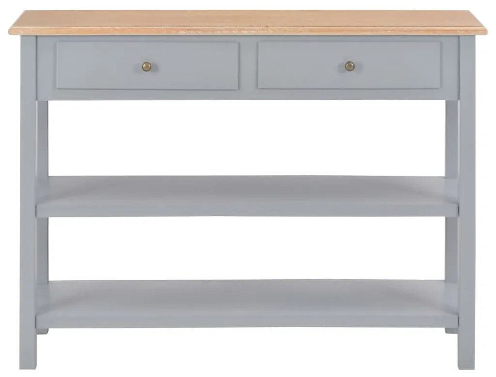 Credenza Grigia 110x35x80 cm in MDF