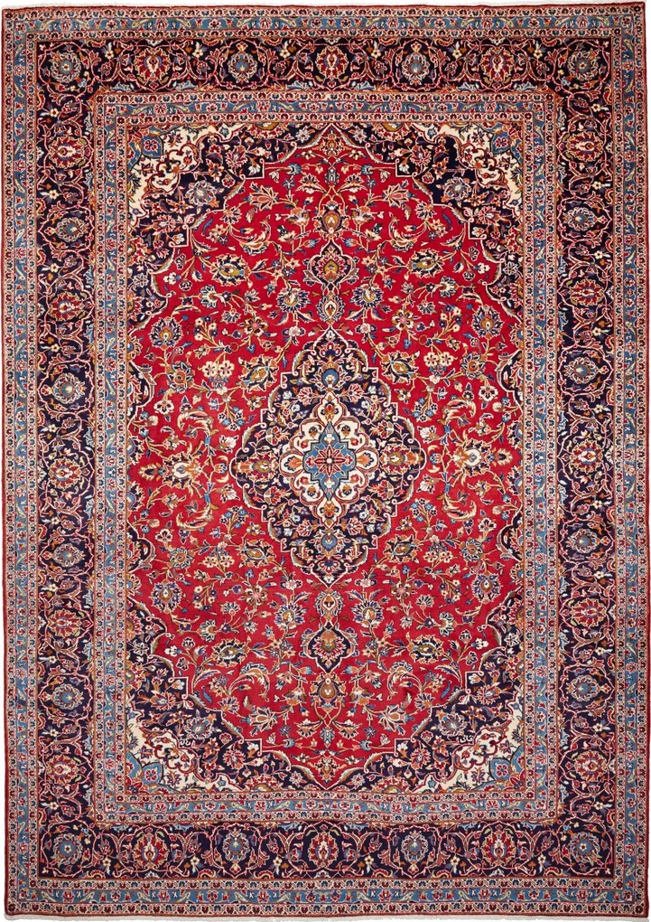 Kashan Tappeto persiano 260x340 Rosso (Iran) Annodato A Mano