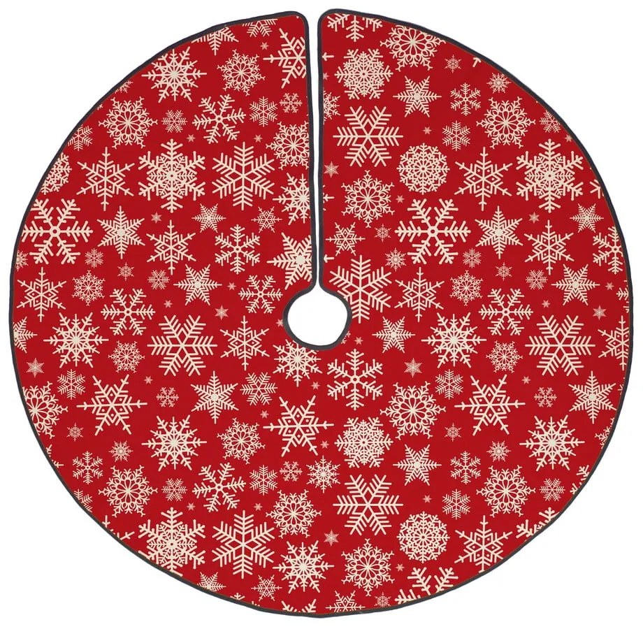 Tappeto in cotone sotto l'albero di Natale , ø 130 cm Freezy Snowflakes - Butter Kings