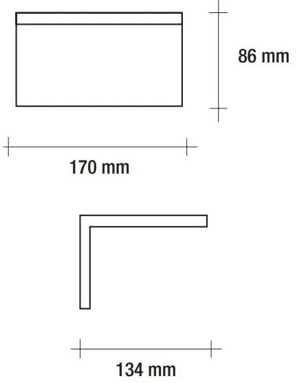 Vivida elle  applique a 90° led   4000k 750lm 10w ip54