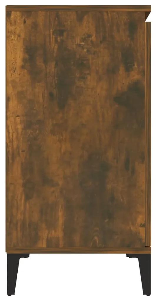 Credenza rovere fumo 104x35x70 cm in legno multistrato