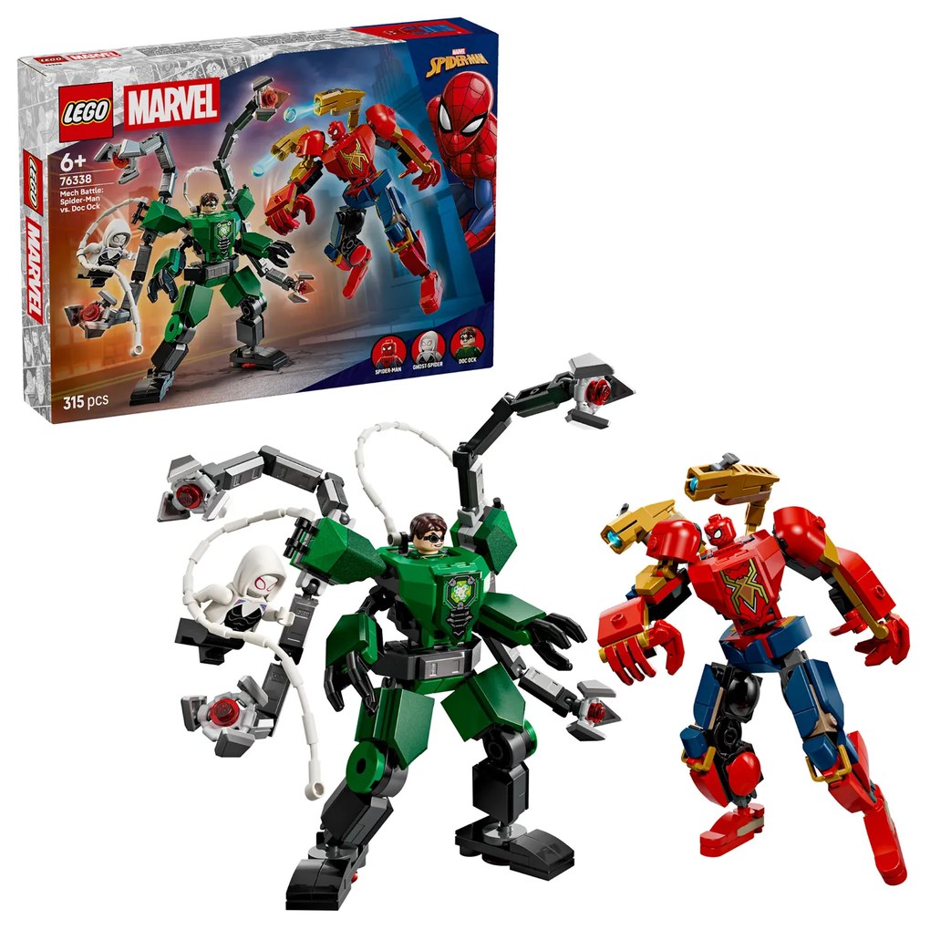 Battaglia Mech: Spider Man vs Dock Ock - Lego