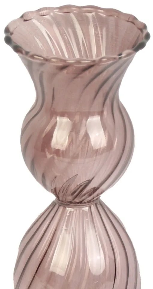 Candeliere in vetro marrone, altezza 17 cm Swirl - PT LIVING