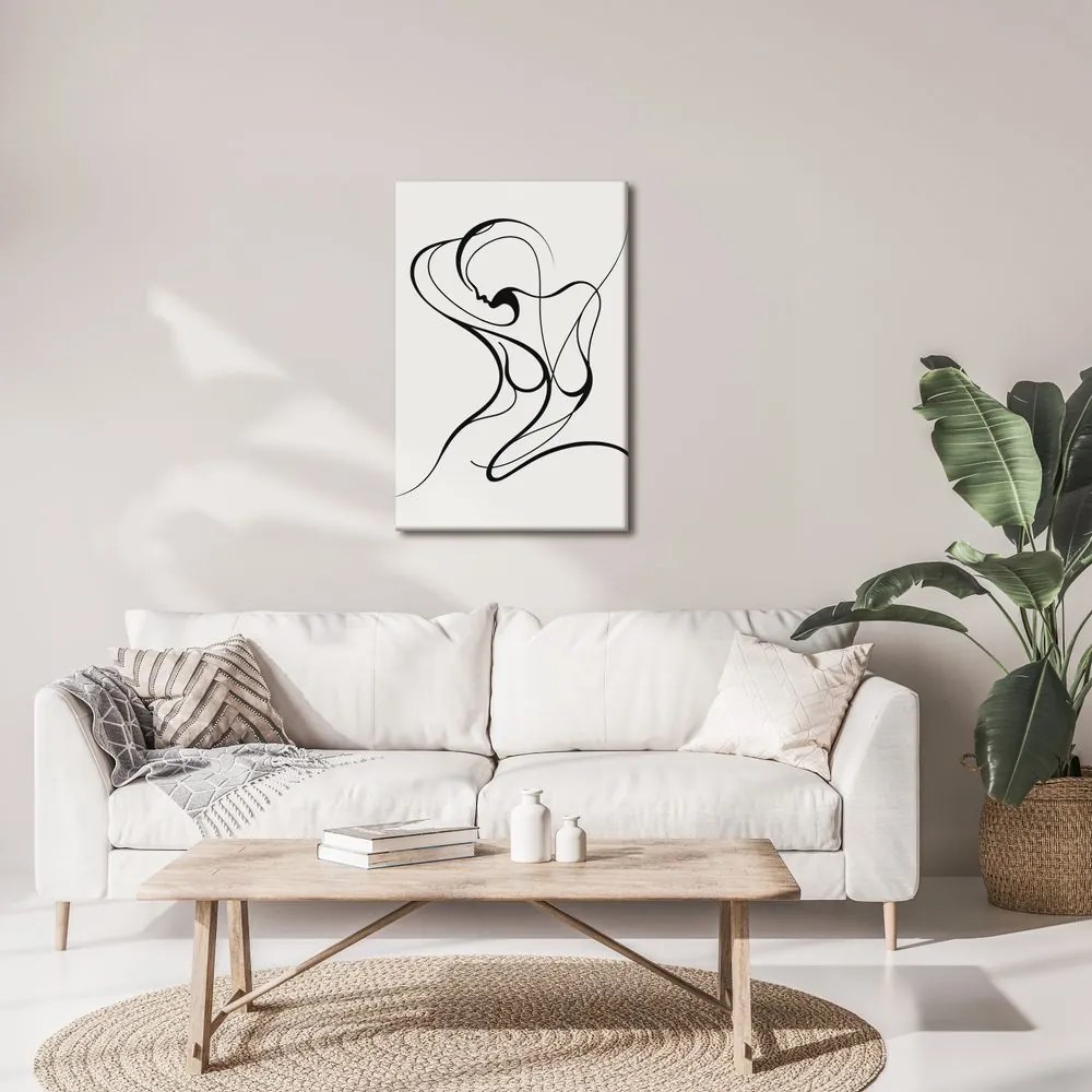 Quadro su tela – Linea astratta di donna