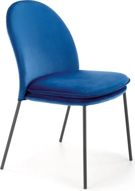 Sedia K443 Velvet Blue - L50 x H58 x H84 cm