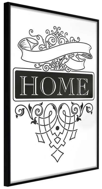 Poster  Home III  Cornice Quadri Cornice nera, Larghezza x Altezza Home decor 20x30