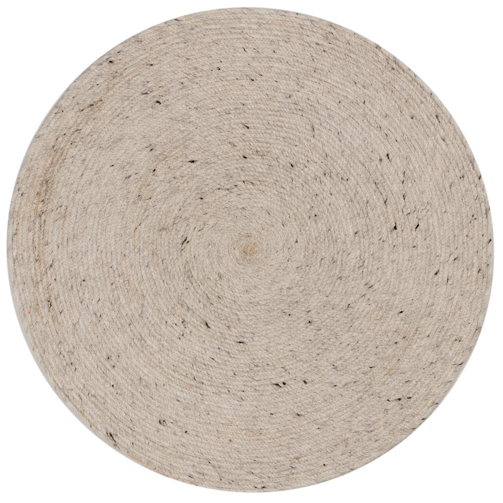 Kave Home - Tappeto rotondo Takashi 100% lana grigia Ã˜ 200 cm