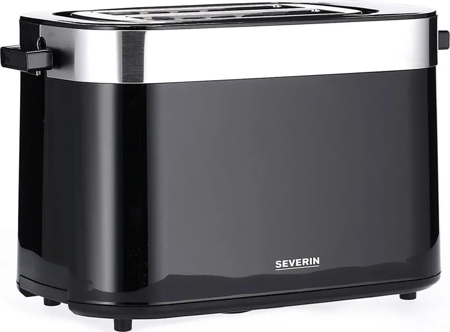 Severin AT 9264 - Tostapane a due fessure 800W/230V acciaio inox/nero