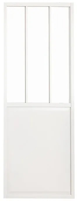 Anta per porta scorrevole ARTENS Atelier in alluminio bianco L 86 x H 215 cm reversibile