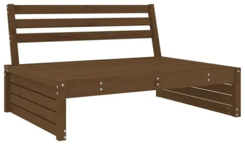 Set Salotto da Giardino 6 pz Miele in Legno Massello di Pino