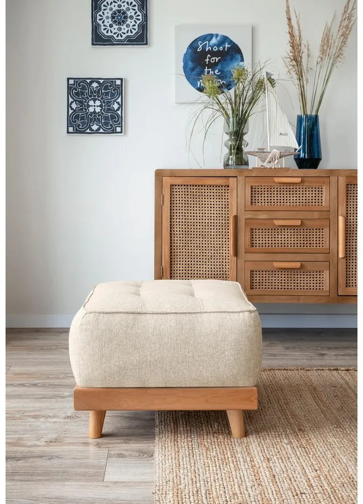 Poggiapiedi beige Dazzling Daisy - Miuform