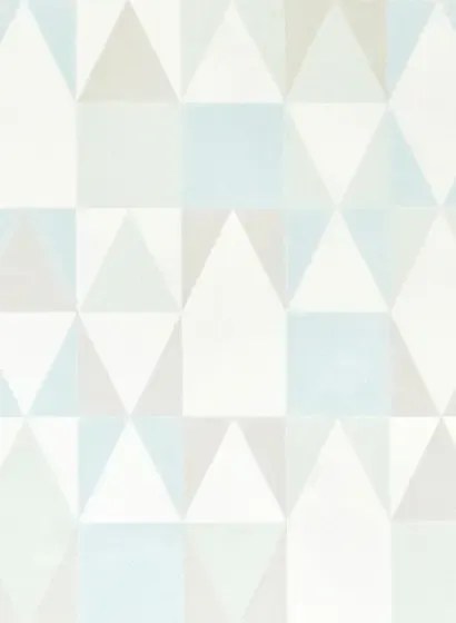 Majvillan Carta da parati Alice - Soft Green/ Turquoise/ Grey/ Cream White