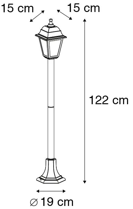 Lanterna classica oro antico 122 cm IP44 - Capital