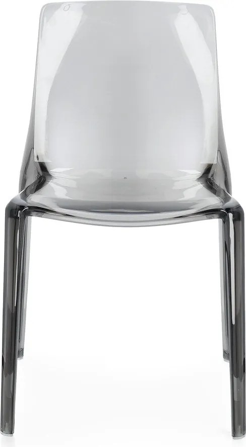 Sedia da esterno grigia in plastica Adele – Bizzotto