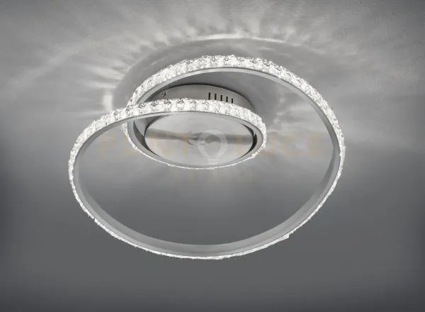Rubin plafoniera led 19w 2100lm, 3000k alluminio satinato effetto c...