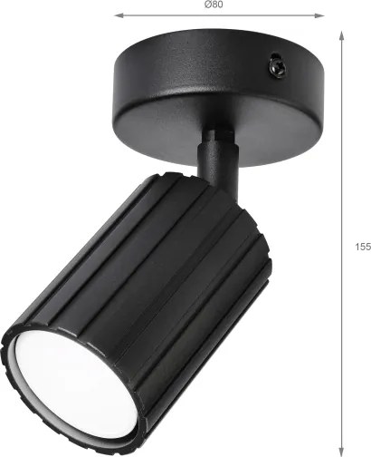 Brilagi - Faretto CRISPINA 1xGU10/10W/230V nero