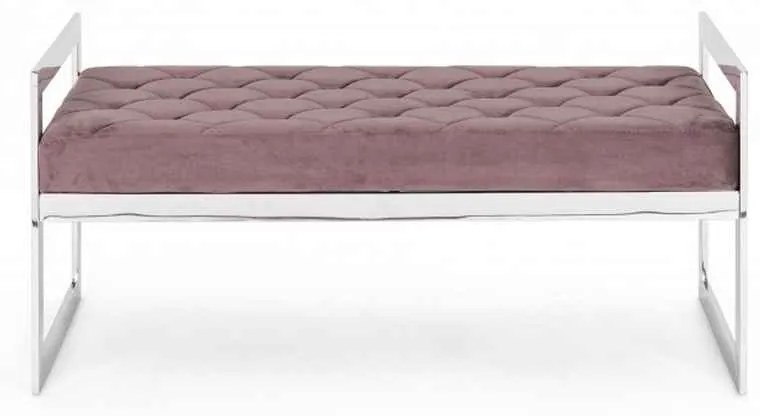 Panca SVEVA velluto blush 97X44 cm