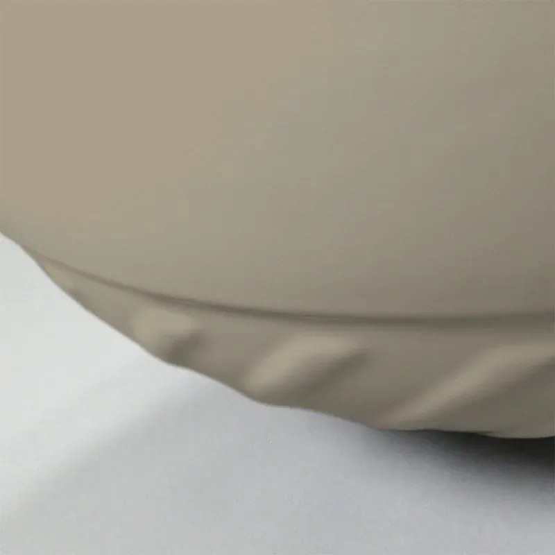 Lavabo da appoggio 40 cm sabbia con rilievi sul fondo Logos