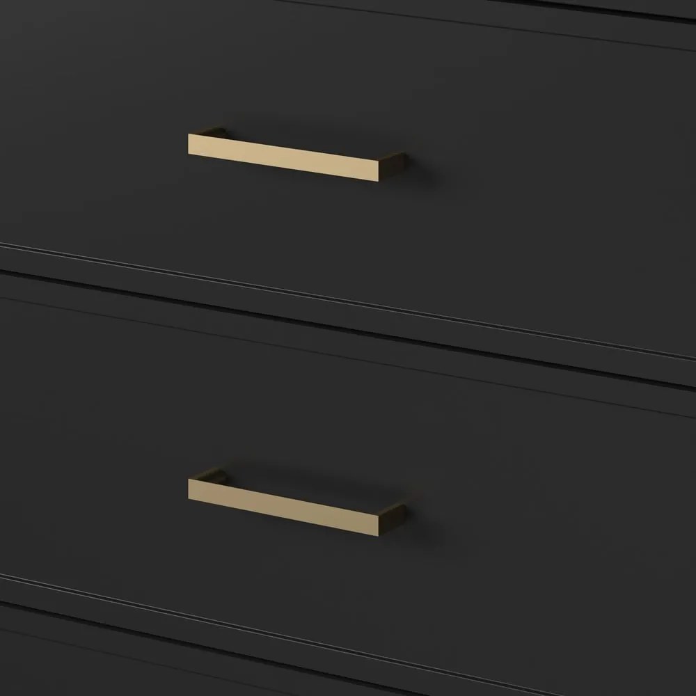 Cassettiera nera , 144 x 85 cm Westerleigh - CosmoLiving by Cosmopolitan