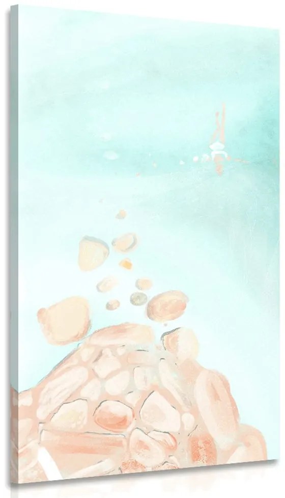 Stampa su tela – Donna sul mare aperto