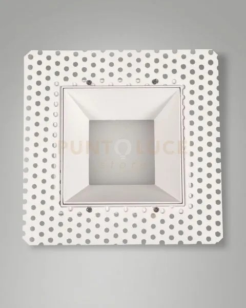 Kris incasso quadrato a raso bianco 2700k 890lm 8w dimmerabile