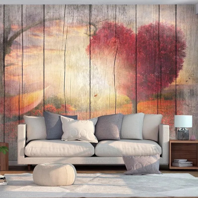 Fotomurale adesivo  Autumnal Love  Larghezza x Altezza Home decor 147x105